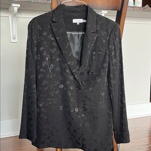 Calvin Klein Charcoal Patterned Blazer